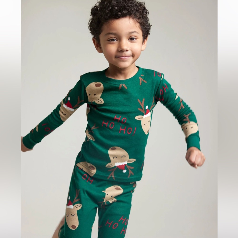 6T NWT Carter’s Kid Reindeer 100% Cotton Snug Fit 2-Piece Pajamas